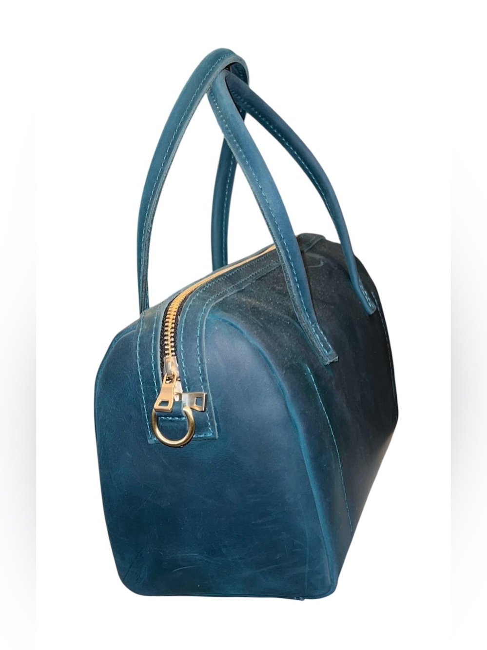 Portland Leather Westward Blue Oversized Sloan Bag - Picture 4 of 7